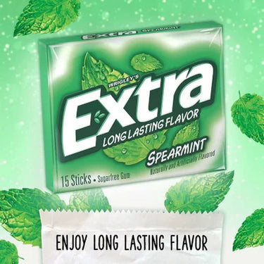 Extra Spearmint Sugar Free Chewing Gum Bulk Pack 15 Pcs., 10 Pk.